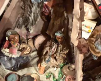 Native American Diorama with Teepee and Figures third image
