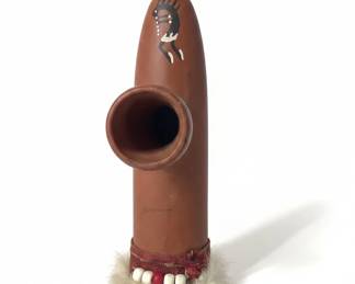 Native American Style Ceremonial Pipe or Staff second image