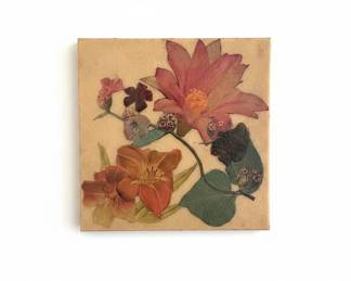 Pressed Flower Art Panel