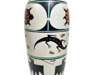 Salazar.G HandPainted Pottery Vase second image