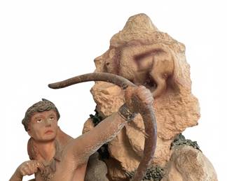 Native American Hunter Diorama Fountain second image