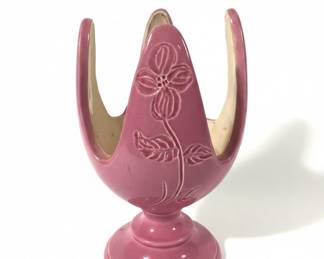 Pink Ceramic Flower Holder or Vase