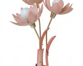 Harris Industries Acrylic Floral Lamp
