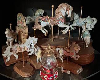 Carousel Horses and Religious Figurine third image