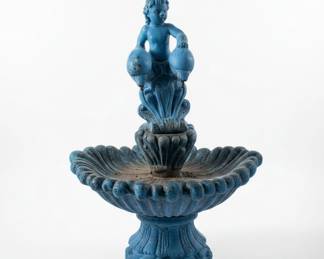 Cherub Concrete Fountain