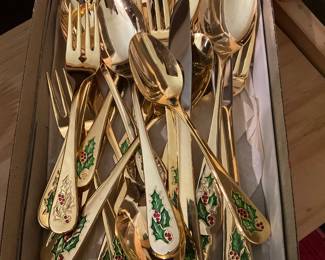 Christmas flatware