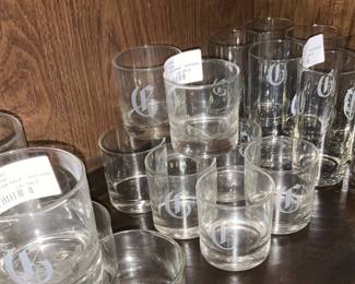 Large set of “G” glasses