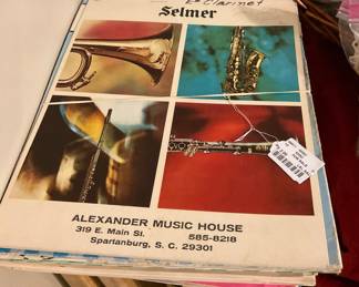 Music books, sheet music 