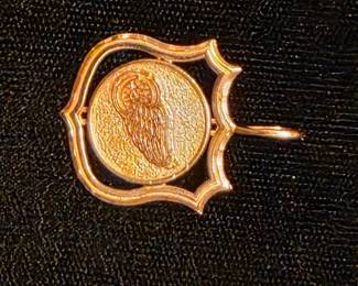 14K Red Wings pendant