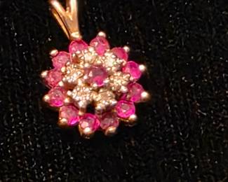 14K and Ruby pendant