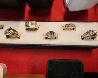 Assorted Gold man's rings