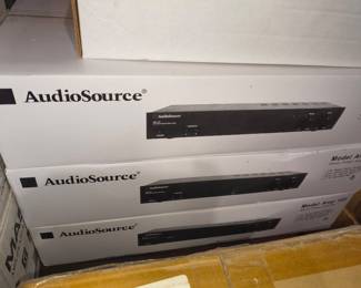 Three AudioSource Stereo Amplifiers
