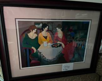 Itzchak Tarkay - Three Old Friends