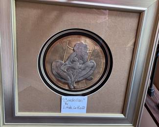 Rare Linda Le Kinff- "Cendrillan" Pewter on Bronze