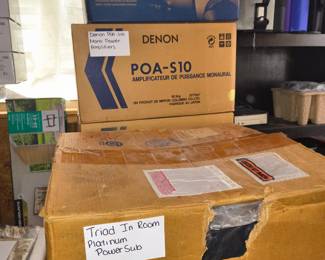 Denon POA-S10,Triad In room Platinum Power Sub