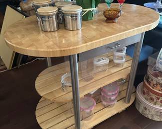 Rolling Cart could be used as kitchen island