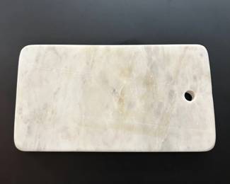 009 White Marble Cutting Board with Hanging Hole