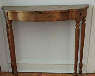 081 Gilded Antique Side Table