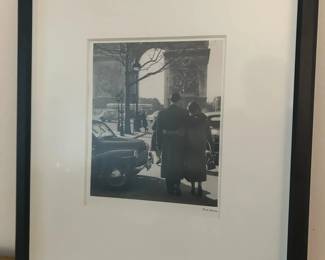 063 Framed Vintage Black White Paris Arc de Triomphe Photograph