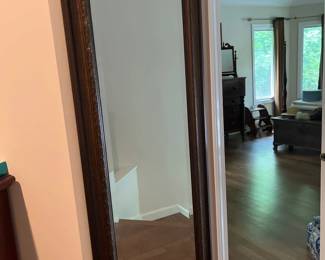 020 FullLength Ornate WoodFramed Floor Mirror