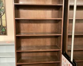 047 Tall solid wood Dark WalnutFinish 6Shelf Bookcase