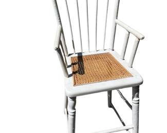 049 Antique Child High Chair with Cane Seat