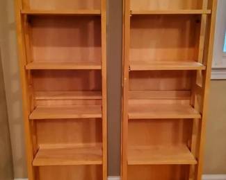 Set of Two Versatile SlimProfile Media Shelving Units
