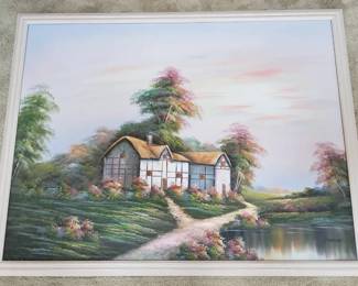 Pastoral Cottage Print Timeless Rural Charm Artist  Tarkay