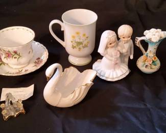 Porcelain  Crystal Collectible Treasure Lot