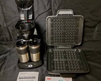 Kitchen Essentials Bundle Dash Waffle Maker  Salton Dual Coffee Maker