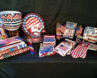 Independence Day Decorative  Picnic Supply Bundle