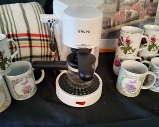 Kitchen  Home Collection Espresso Makers, Floral Mugs, and Decor