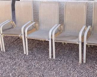 Standard Patio Chairs Stackable 5 Total