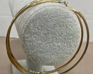 Large Hoop Earrings Pierced