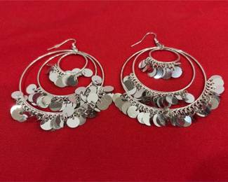 Large Hoop Pierced Earrings By Erica Lyons