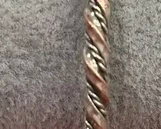 Silver Like Bangle Bracelet