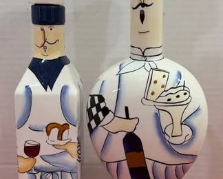 Jolly Gourmet Collection Oil Vinegar Bottles 2 PC Set