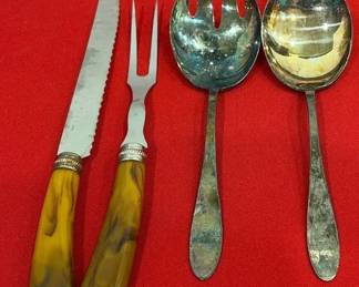 Carving Set Knife Fork ReedBarton Serving Set