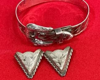Sterling Silver Bracelet Collar Tips
