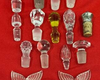 Vintage Glass Parfume Bottle Stoppers