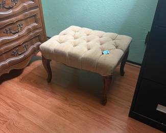 Fabric ottoman
