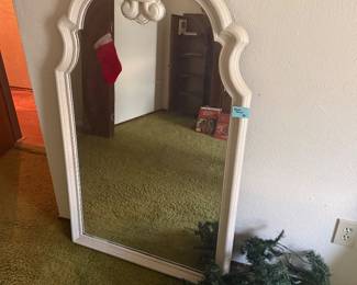 Lightweight large white mirror