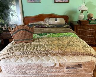 Double bed and mattress