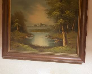 Mountain pond scene