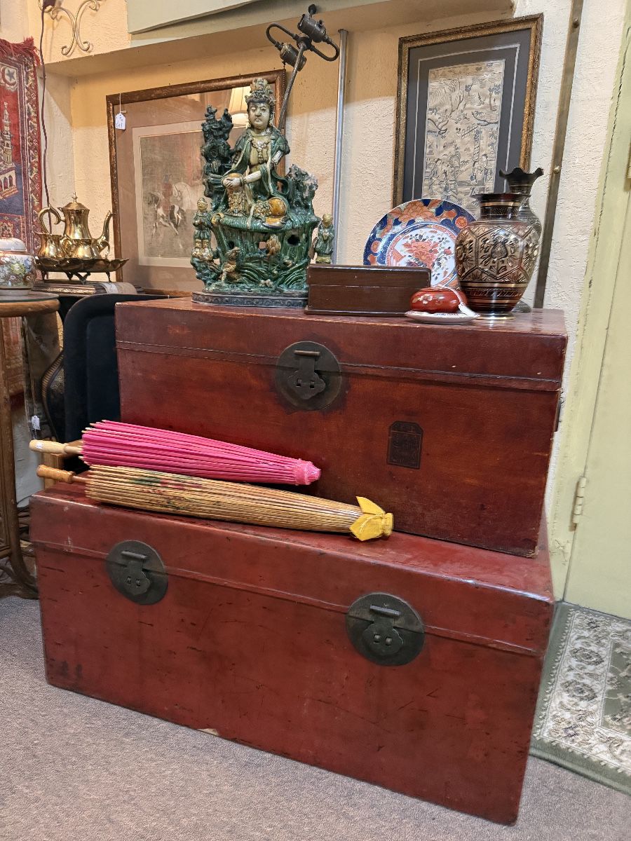 Vintage Hand Sewn Trunks