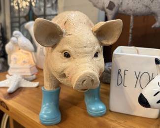 pig in galoshes