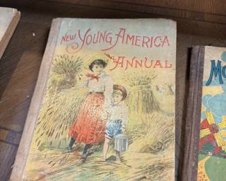 antique children's books with beautiful art