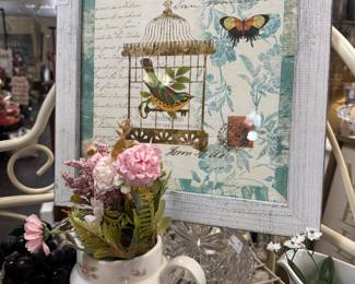 framed art, glassware