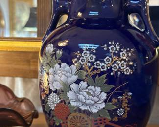 Japanese Cobalt Blue Vase