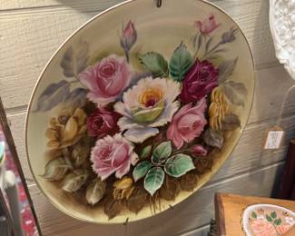 beautiful floral plates
